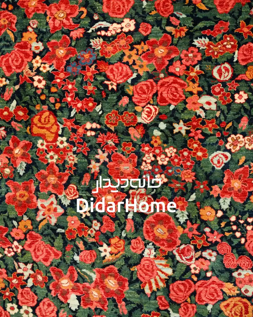 فرش دستباف بیجار طرح هزارگل دوازده متری