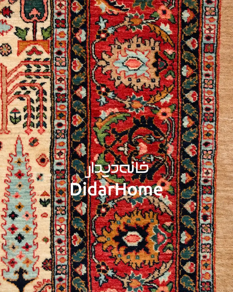 فرش دستباف بیجار طرح درخت زندگی چهار متری