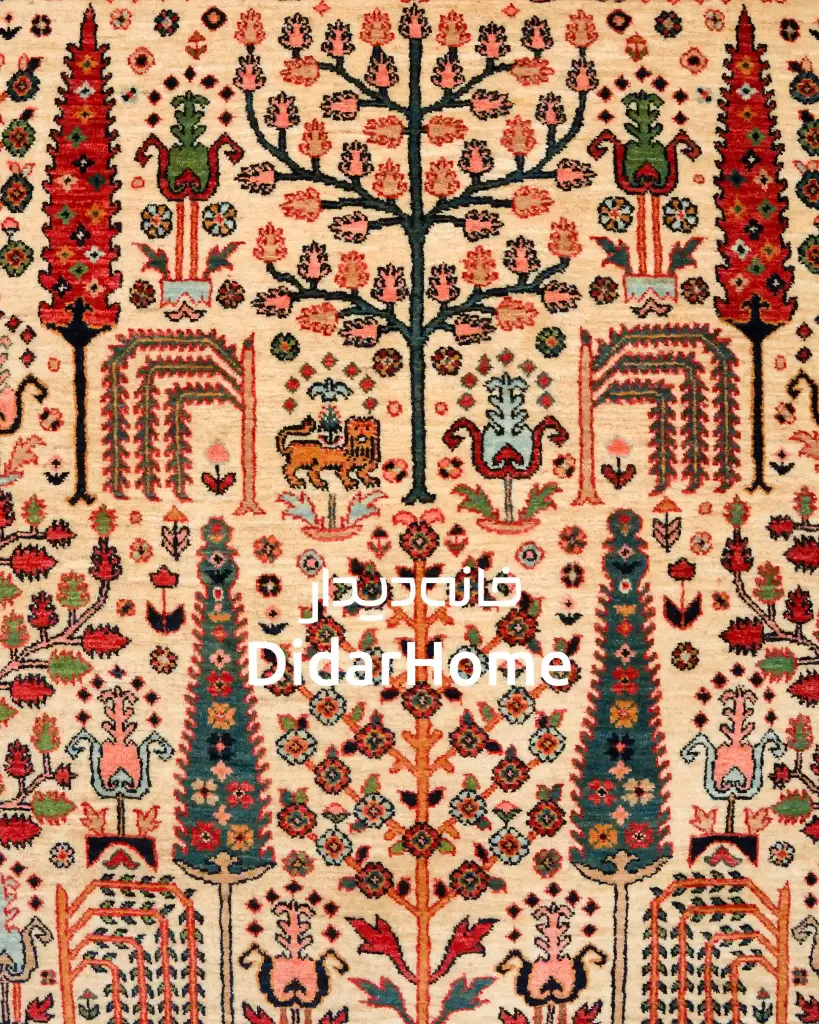 فرش دستباف بیجار طرح درخت زندگی چهار متری
