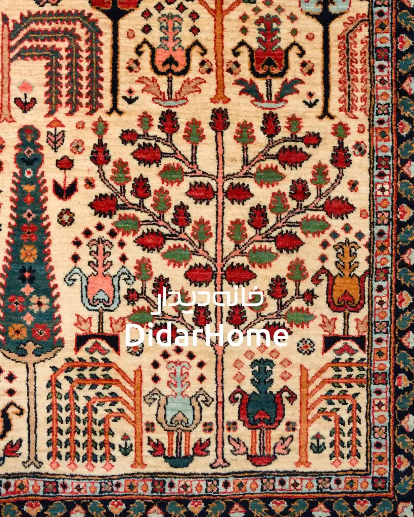 فرش دستباف بیجار طرح درخت زندگی چهار متری