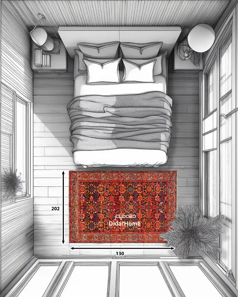 فرش دستباف آنتیک ملایر طرح افشان سه متری