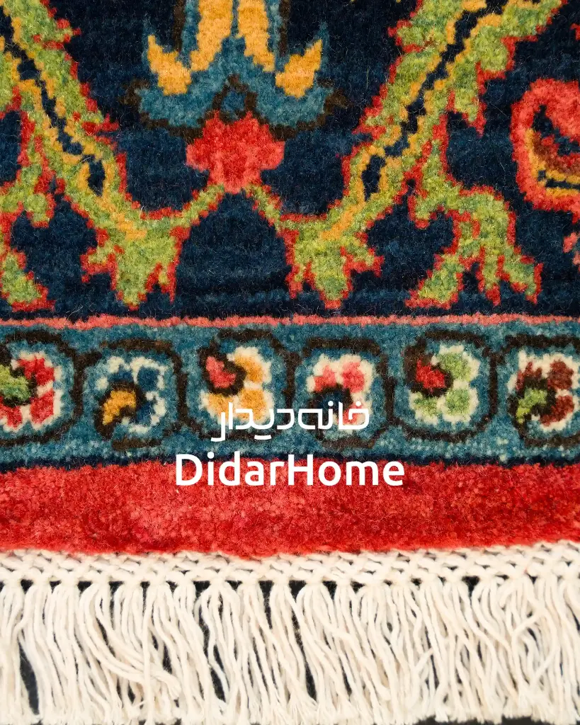 فرش دستباف بیجار طرح ترنجی ریزباف ذرع و نیم