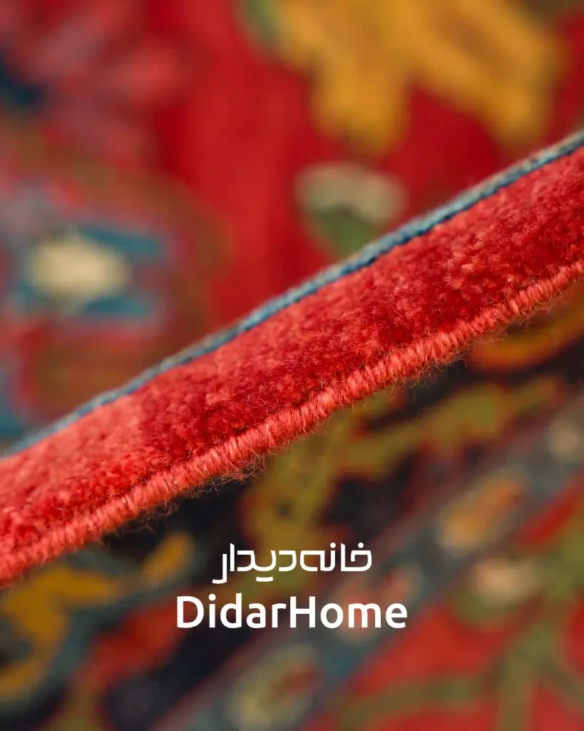 فرش دستباف بیجار طرح ترنجی ریزباف ذرع و نیم