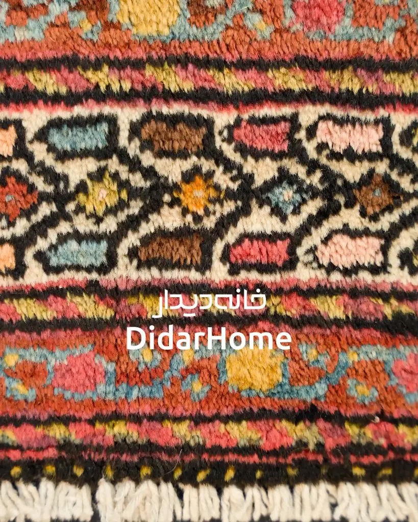 فرش دستباف آنتیک مزلقان طرح ترنجی سه متری