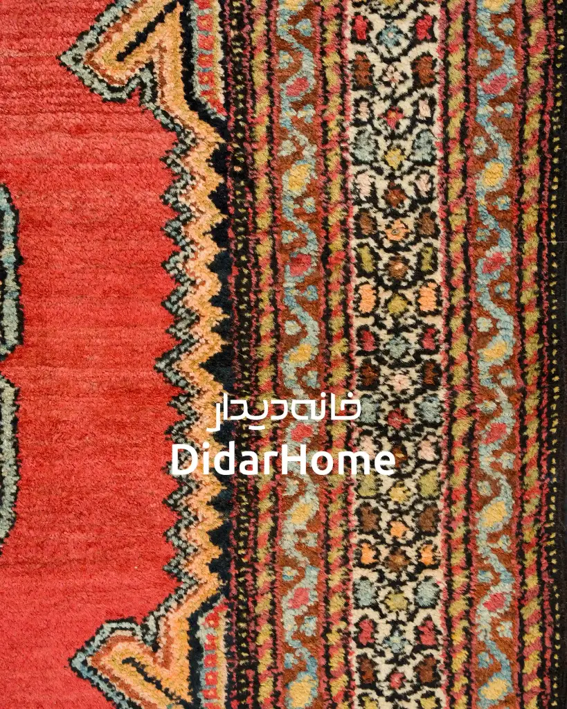 فرش دستباف آنتیک مزلقان طرح ترنجی سه متری