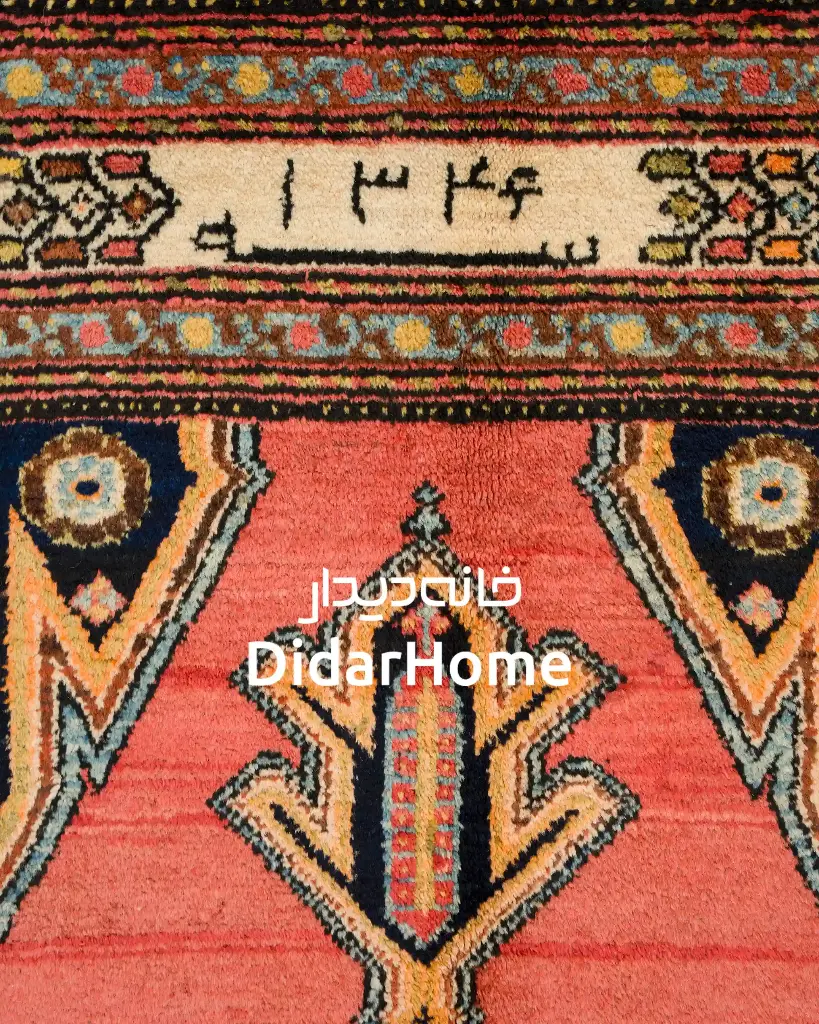 فرش دستباف آنتیک مزلقان طرح ترنجی سه متری