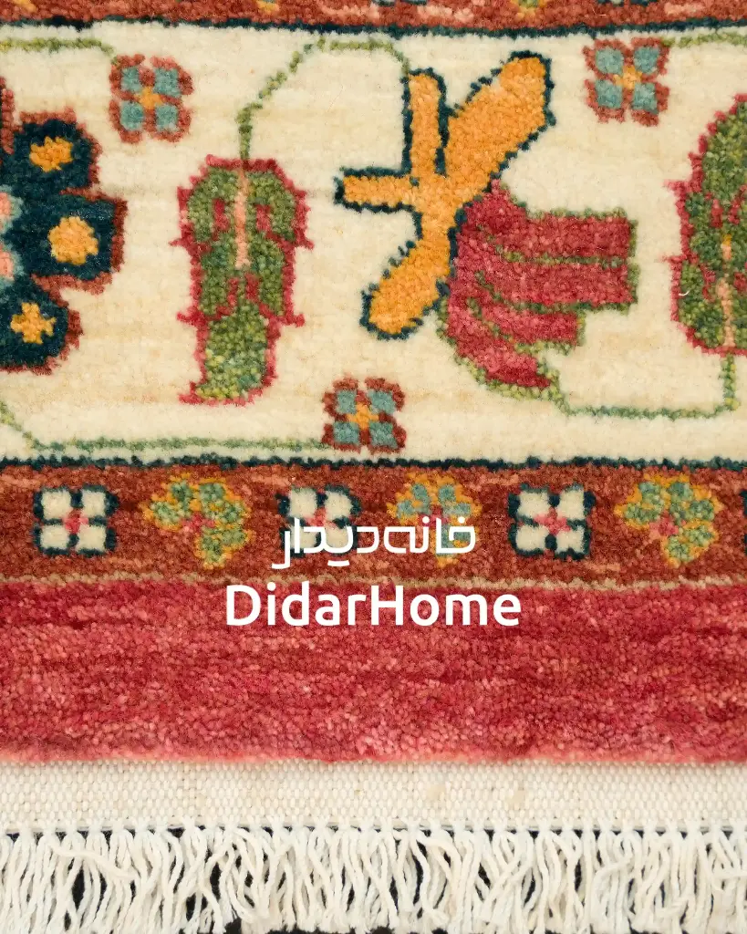 فرش دستباف قشقایی طرح ترنجی شش متری