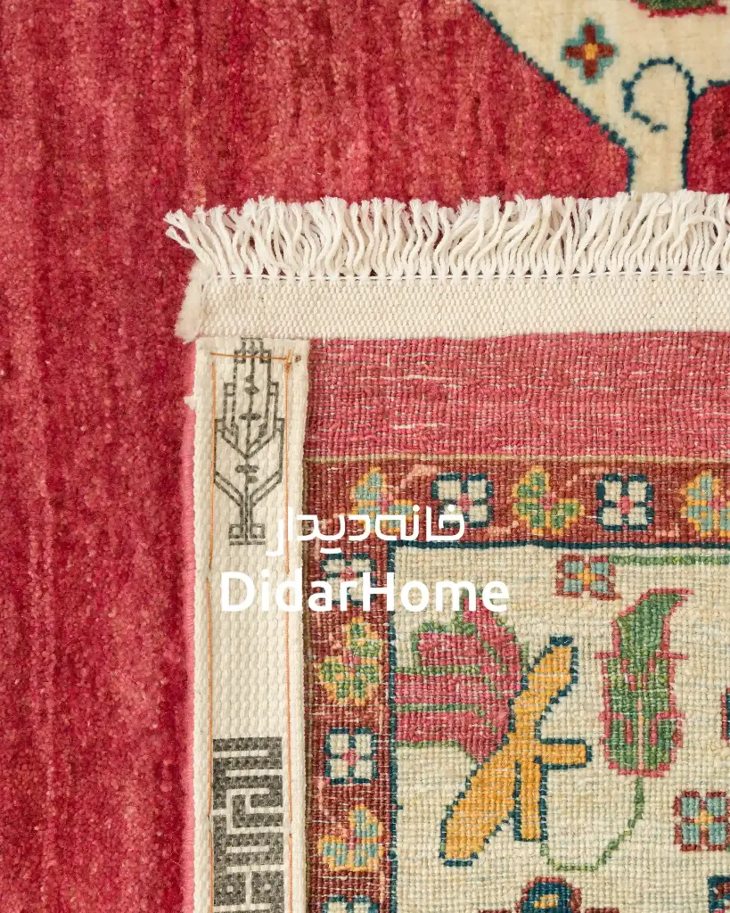 فرش دستباف قشقایی طرح ترنجی شش متری