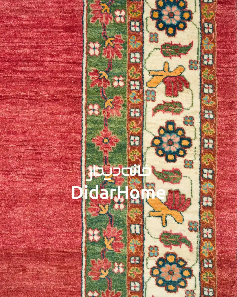 فرش دستباف قشقایی طرح ترنجی شش متری