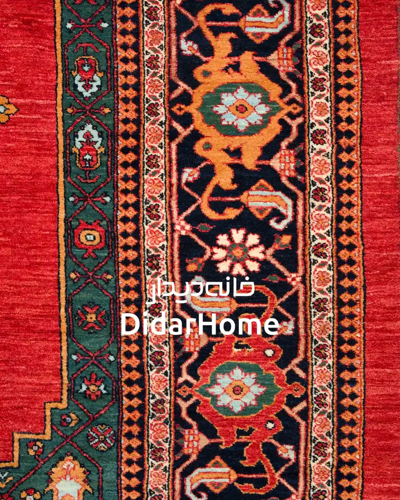 فرش دستباف بیجار طرح ترنجی شش متری