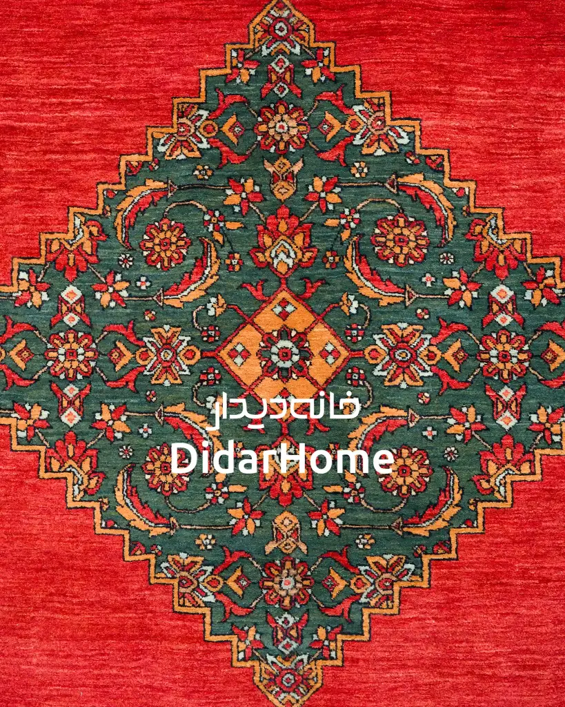 فرش دستباف بیجار طرح ترنجی شش متری