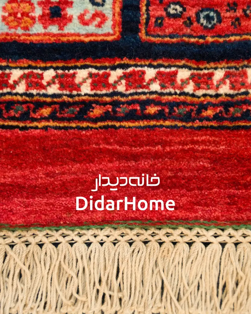 فرش دستباف قشقایی طرح کفساده شش متری