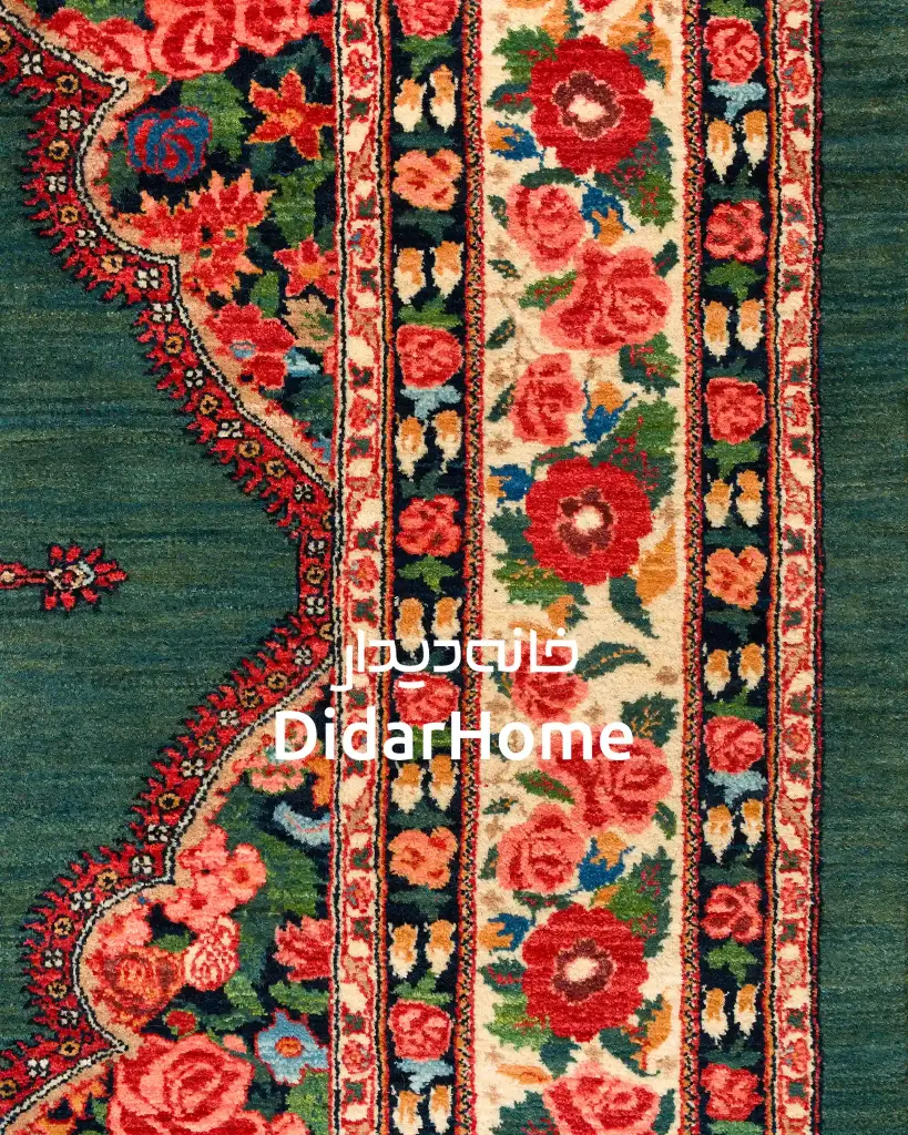 فرش دستباف بیجار طرح هزارگل شش متری