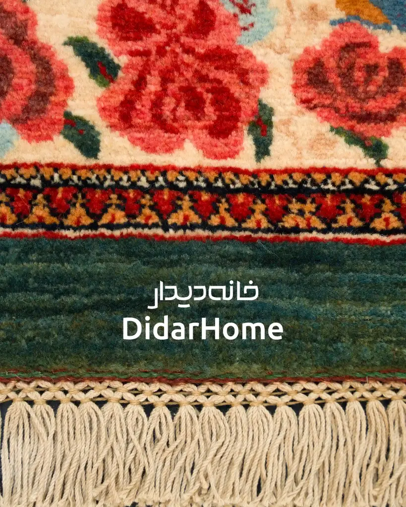 فرش دستباف بیجار طرح هزارگل ذرع و نیم