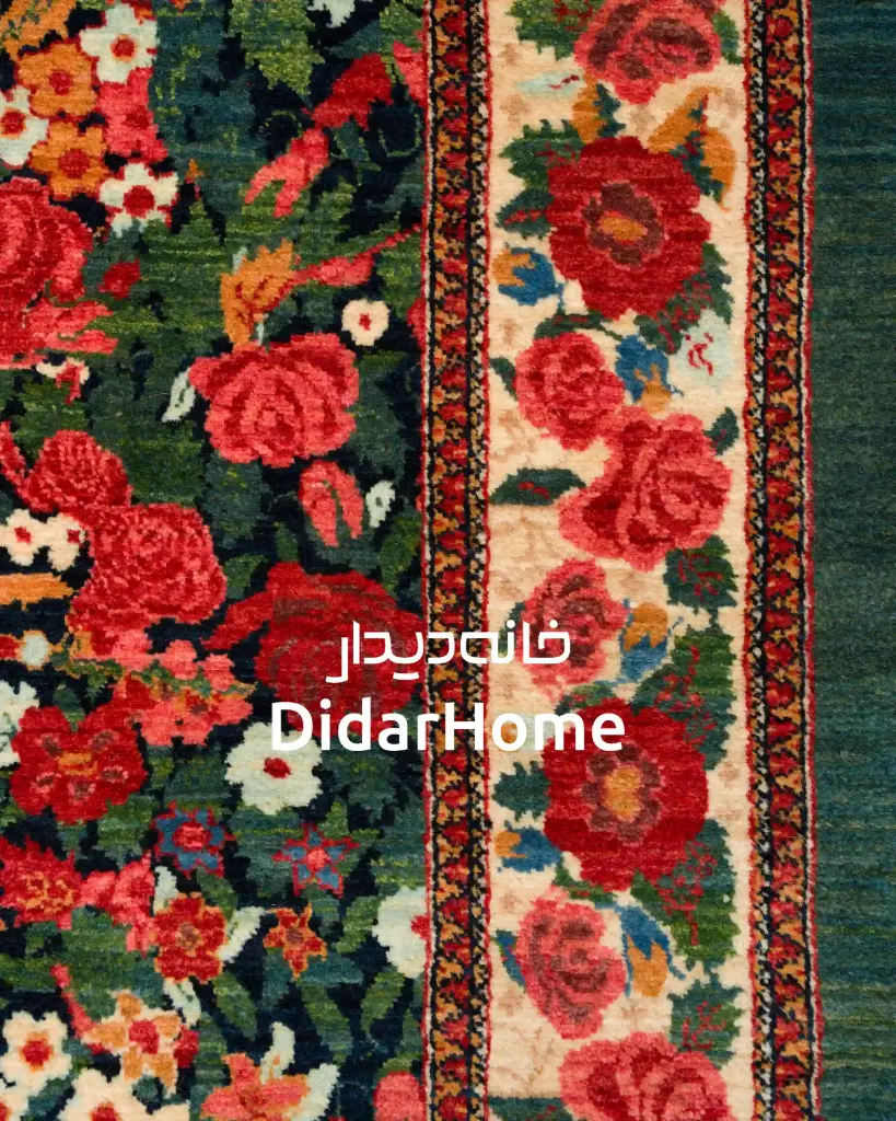 فرش دستباف بیجار طرح هزارگل ذرع و نیم