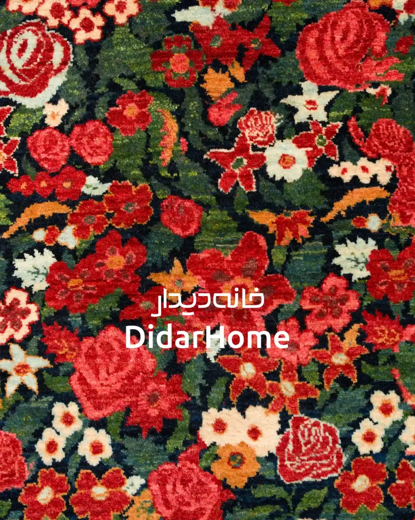 فرش دستباف بیجار طرح هزارگل ذرع و نیم