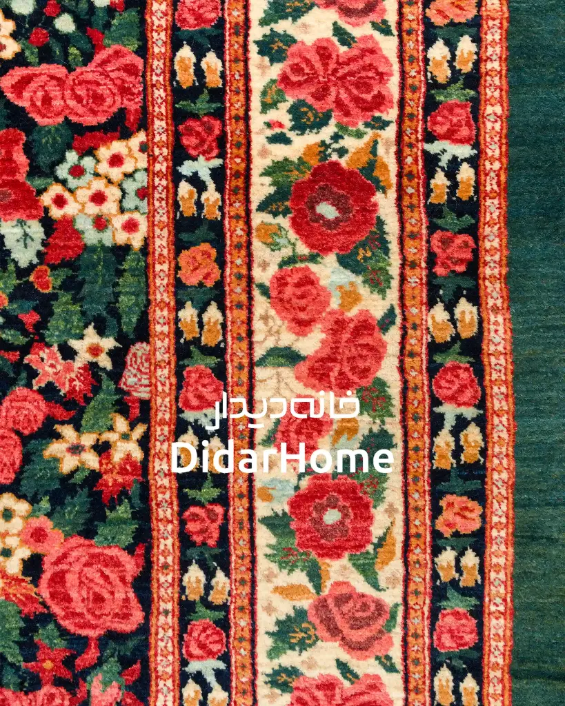 فرش دستباف بیجار طرح هزارگل چهار متری