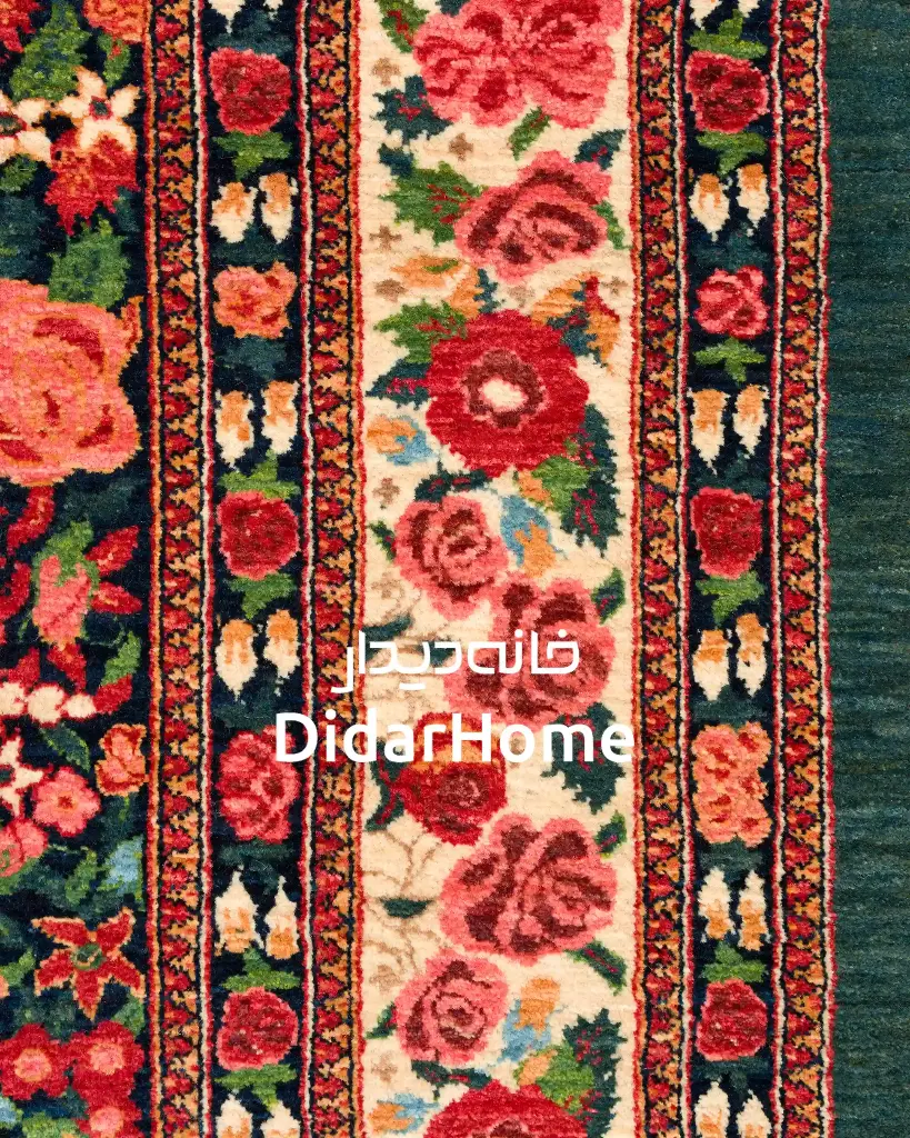 فرش دستباف بیجار طرح هزارگل شش متری