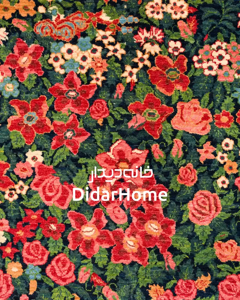 فرش دستباف بیجار طرح هزارگل شش متری