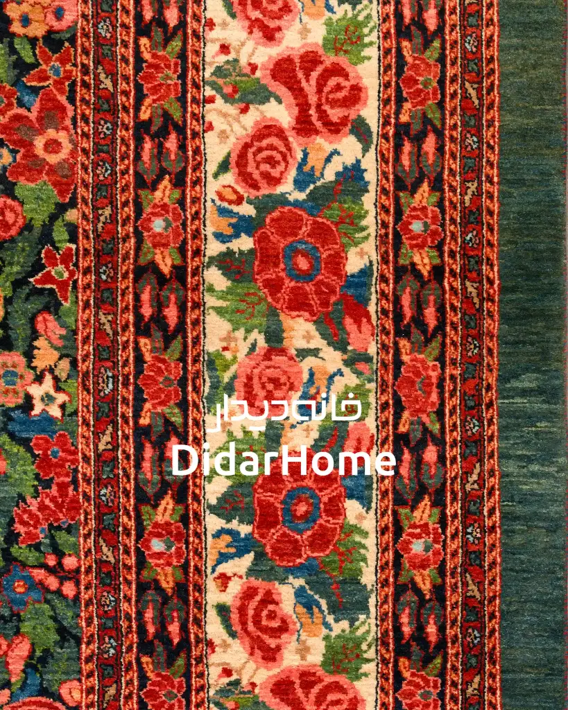 فرش دستباف بیجار طرح هزارگل دوازده متری