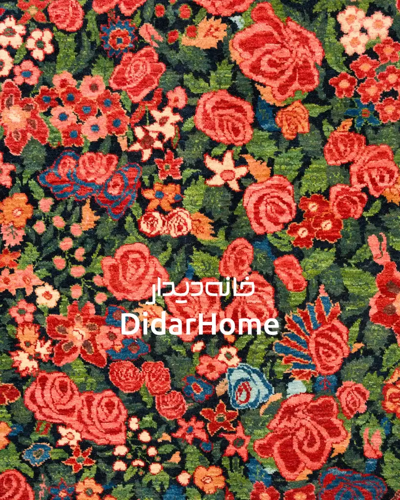 فرش دستباف بیجار طرح هزارگل دوازده متری