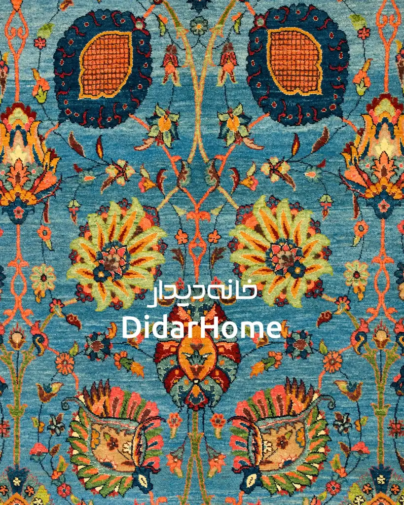 فرش دستباف تبریز ۵۰ رج  چله و گل ابریشم ریزباف طرح افشان چهار متری