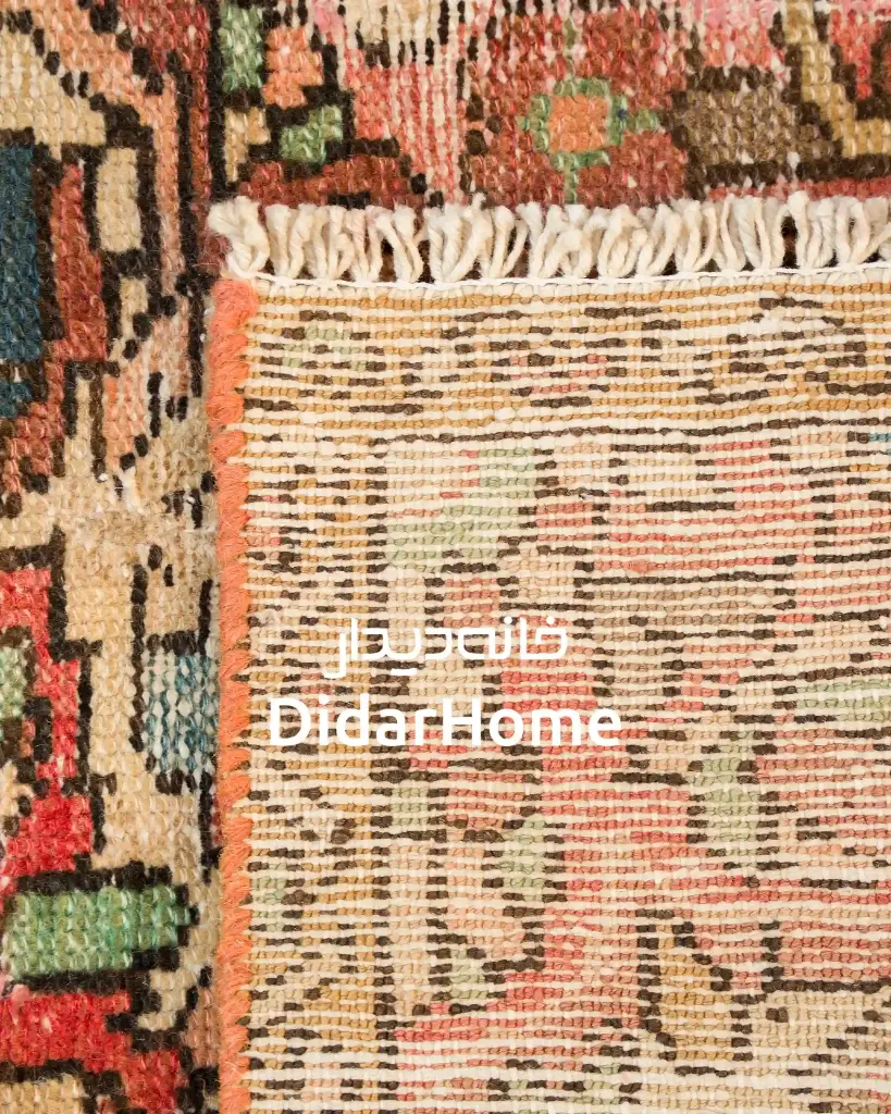 فرش دستباف مدرن همدان طرح ترنجی ذرع و نیم