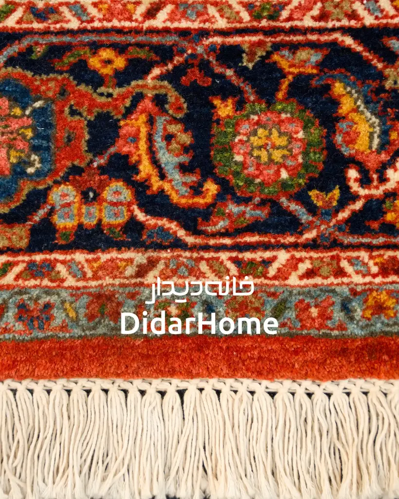 فرش دستباف هریس ۴۵ رج طرح ترنجی ذرع و نیم