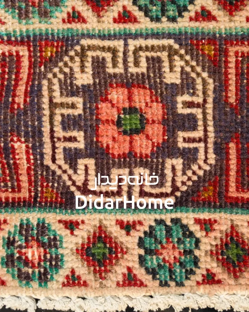 فرش دستباف مدرن تبریز طرح ترنجی ذرع و نیم