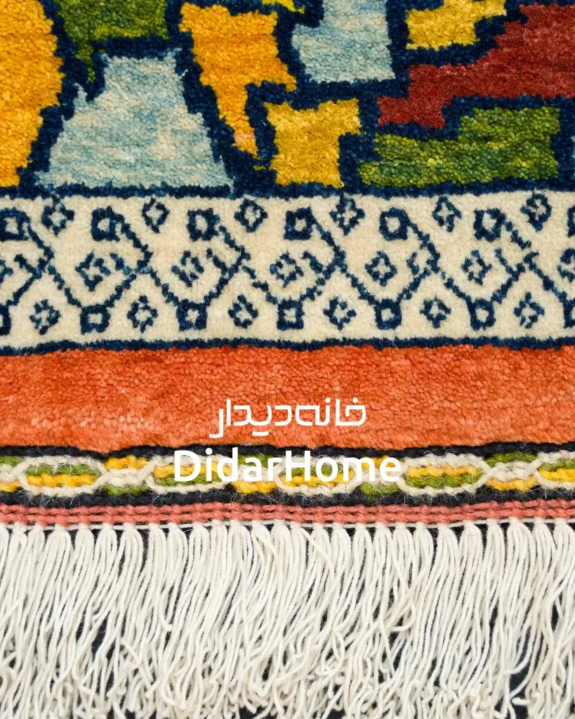 فرش دستباف قشقایی طرح درختی ذرع و نیم