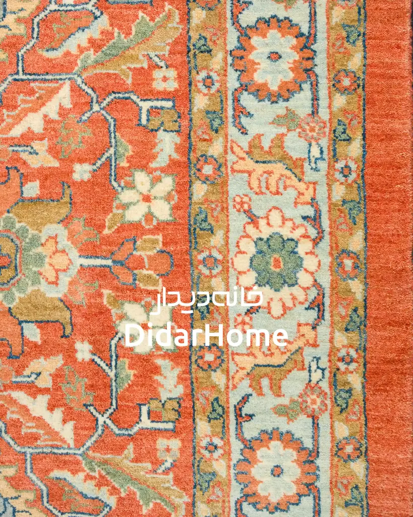 فرش دستباف هریس طرح افشان شش متری