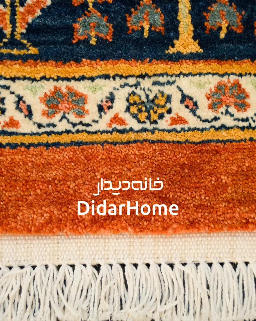 فرش دستباف قشقایی طرح درخت زندگی شش متری