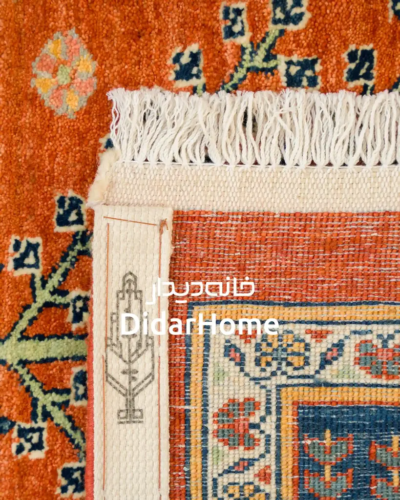 فرش دستباف قشقایی طرح درخت زندگی شش متری