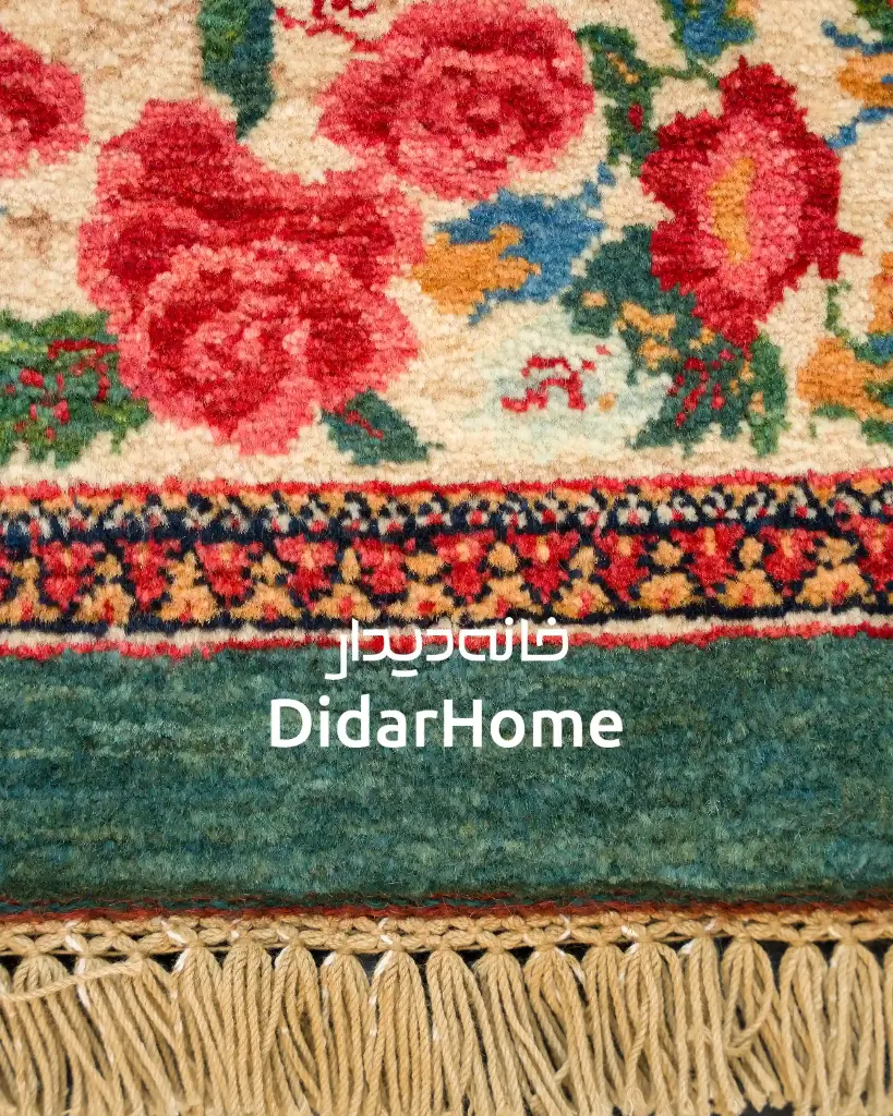 فرش دستباف بیجار طرح هزارگل ذرع و نیم