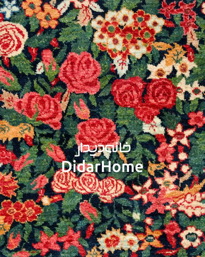 فرش دستباف بیجار طرح هزارگل ذرع و نیم