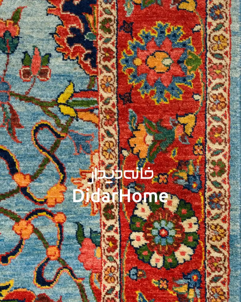 فرش دستباف تبریز  ۴۰ رج طرح افشان ذرع و نیم