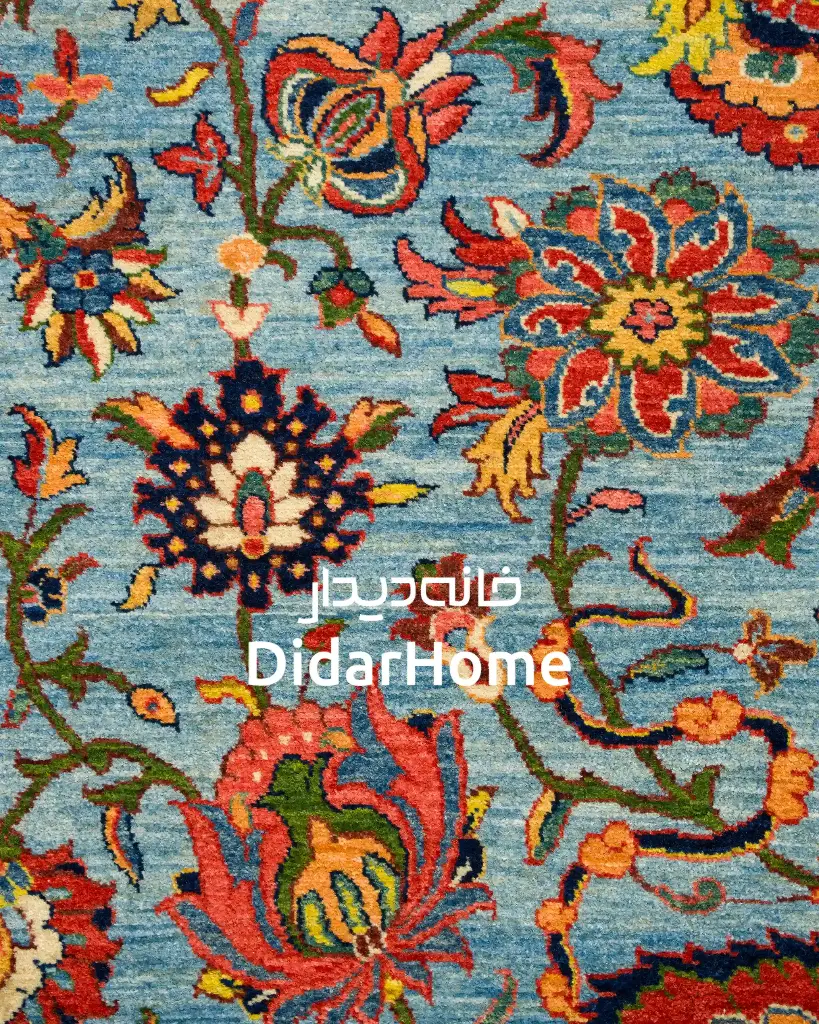 فرش دستباف تبریز  ۴۰ رج طرح افشان ذرع و نیم
