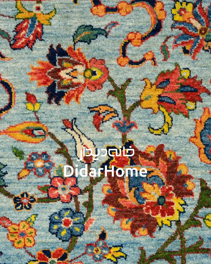 فرش دستباف تبریز  ۴۰ رج طرح افشان ذرع و نیم