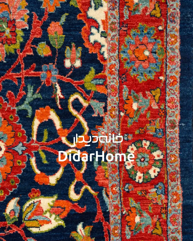 فرش دستباف تبریز ۵۰ رج طرح افشان ذرع و نیم