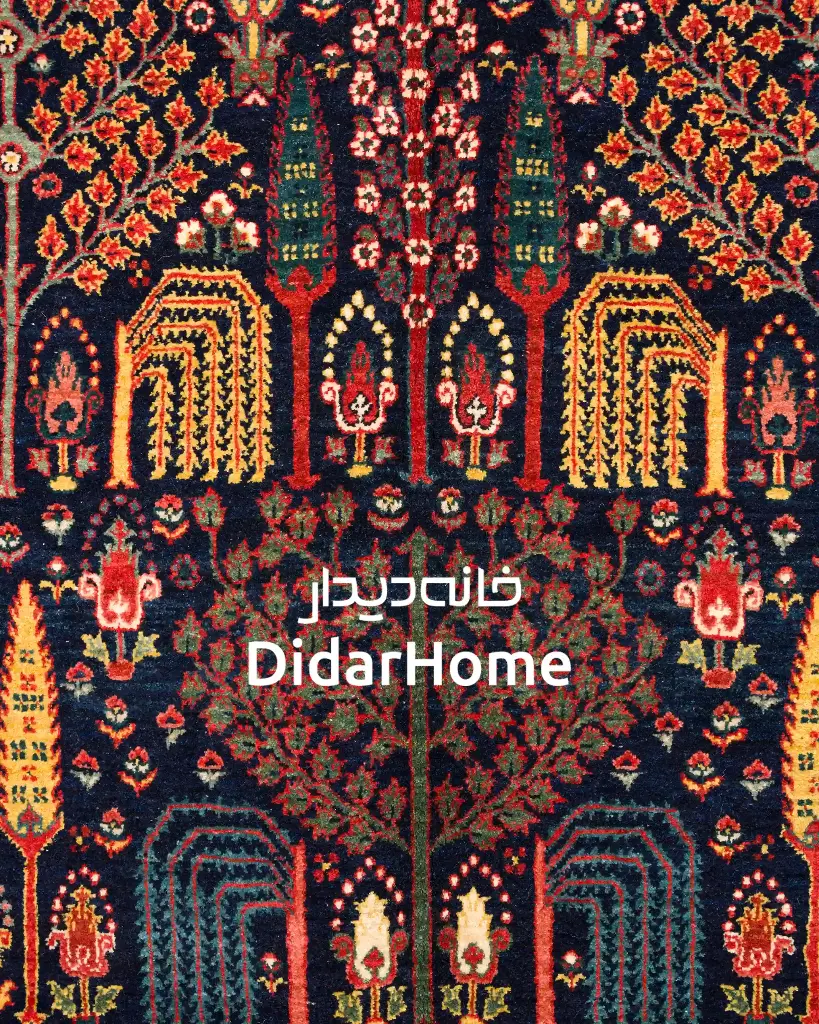 فرش دستباف بیجار گروس طرح درخت زندگی سه متری