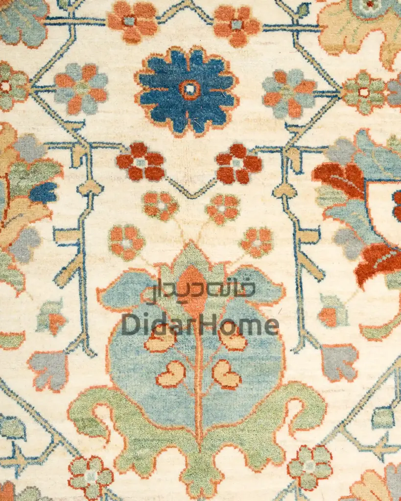 فرش دستباف سلطان آباد طرح افشان شش متری (زیگلر محل)