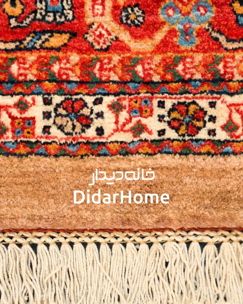 فرش دستباف قشقایی طرح خشتی نه متری