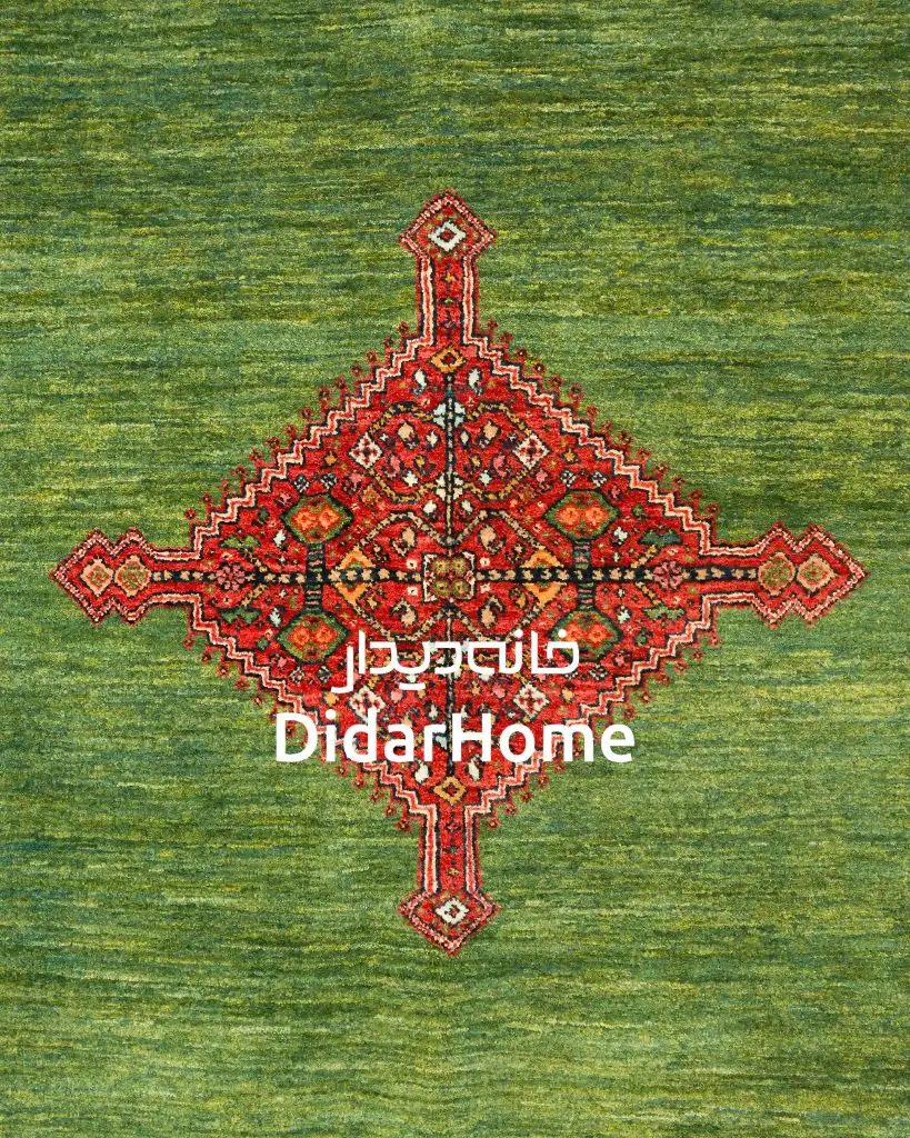 فرش دستباف قشقایی طرح ترنجی ۴/۴۳ متری