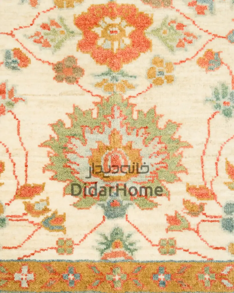 فرش دستباف سلطان آباد طرح افشان ۳/۸۹ متری (زیگلر محل)