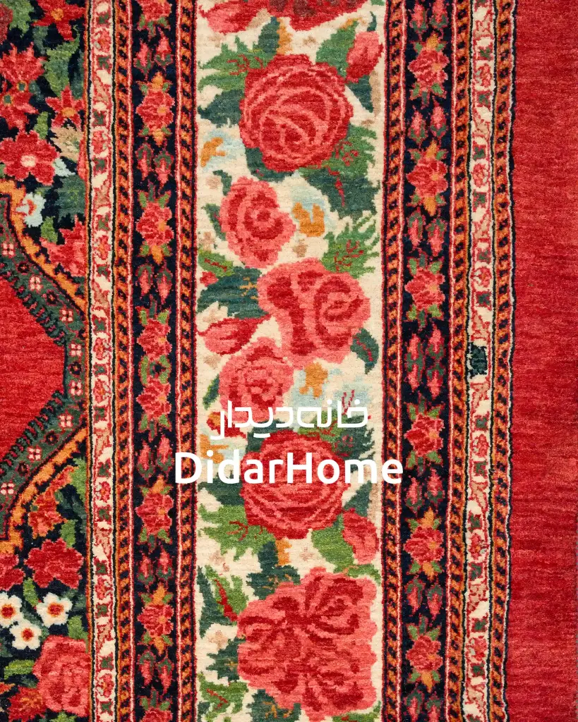 فرش دستباف بیجار طرح ترنجی ۹/۲۵ متری