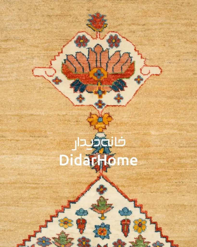 فرش دستباف قشقایی طرح ترنجی ۶/۷۵ متری