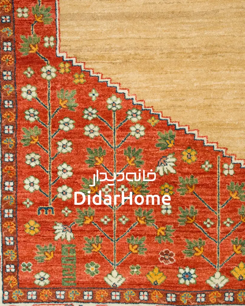 فرش دستباف قشقایی طرح ترنجی ۶/۷۵ متری