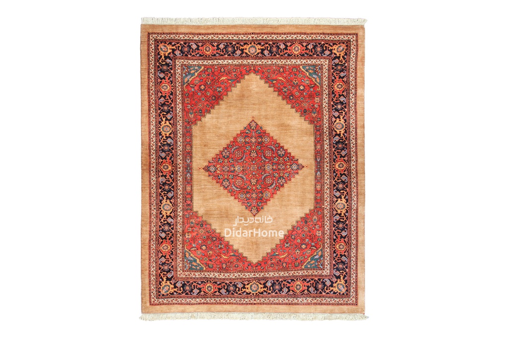 فرش دستباف بیجار طرح ترنجی چهار متری