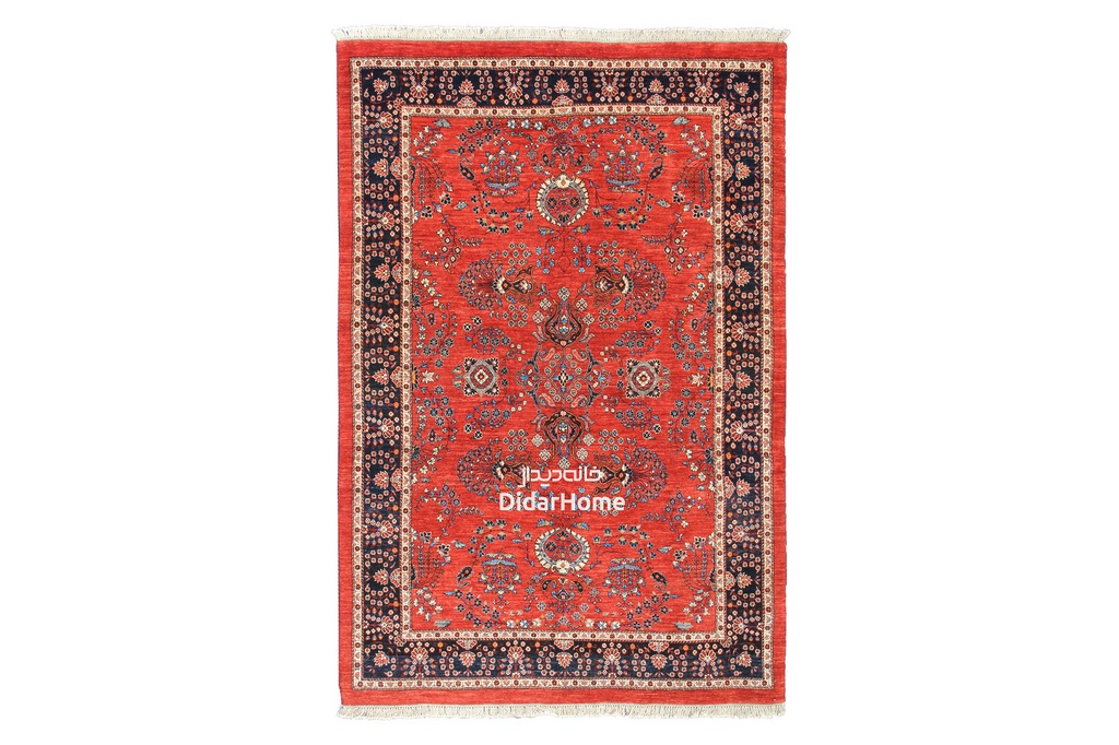 فرش دستباف ساروق طرح افشان شش متری