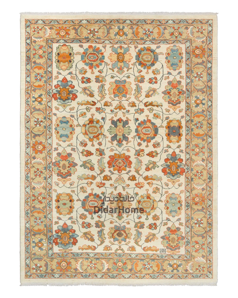 فرش دستباف سلطان آباد طرح افشان شش متری (زیگلر محل)